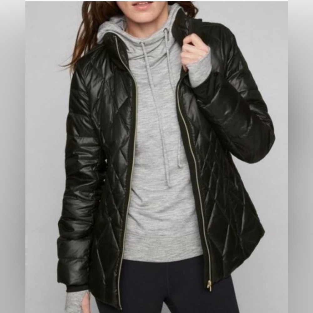 Athleta Responsible Down Puffer Jacket Black